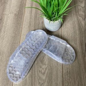 Clear sparkle slides